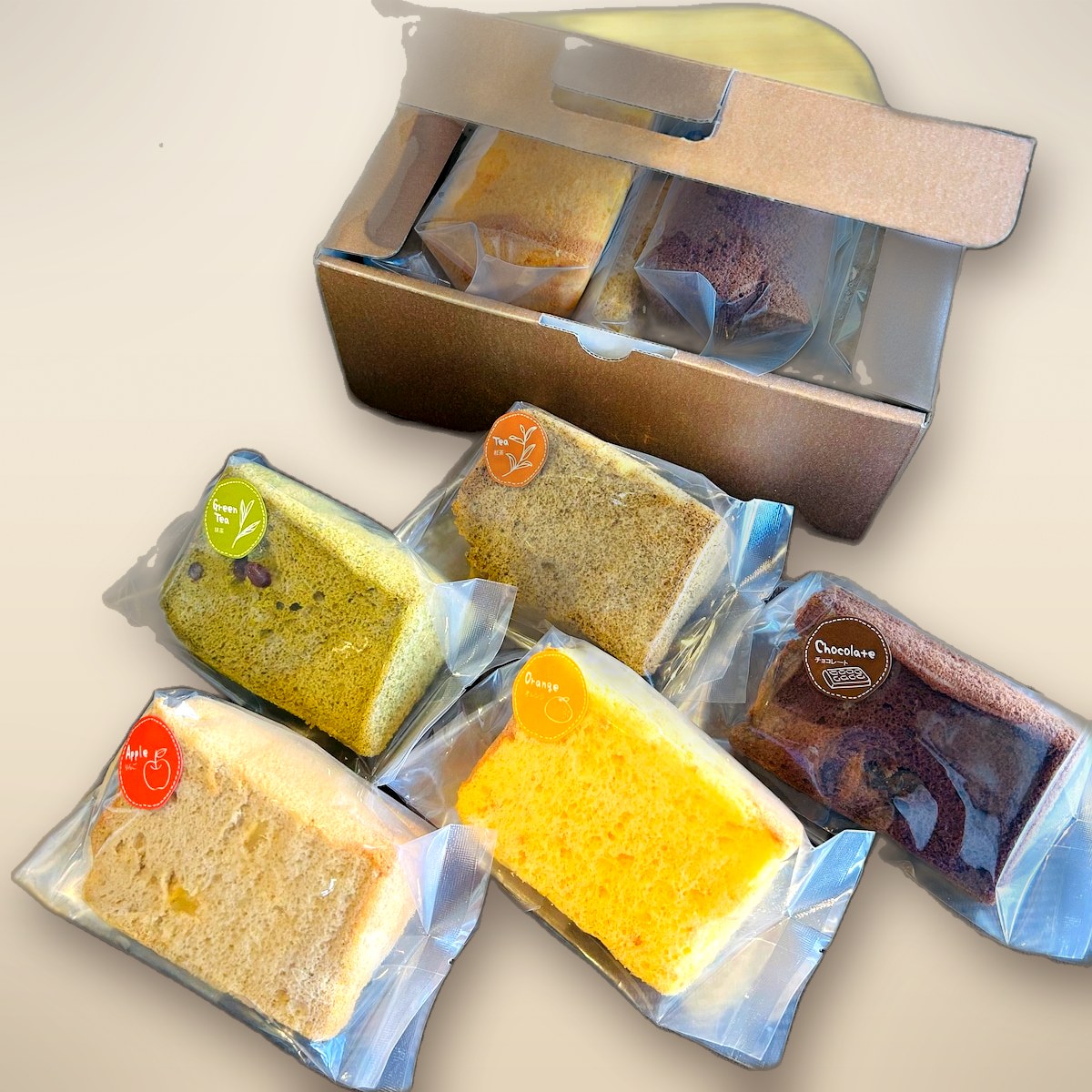 ふんわりシフォンケーキ5種食べ比べセット